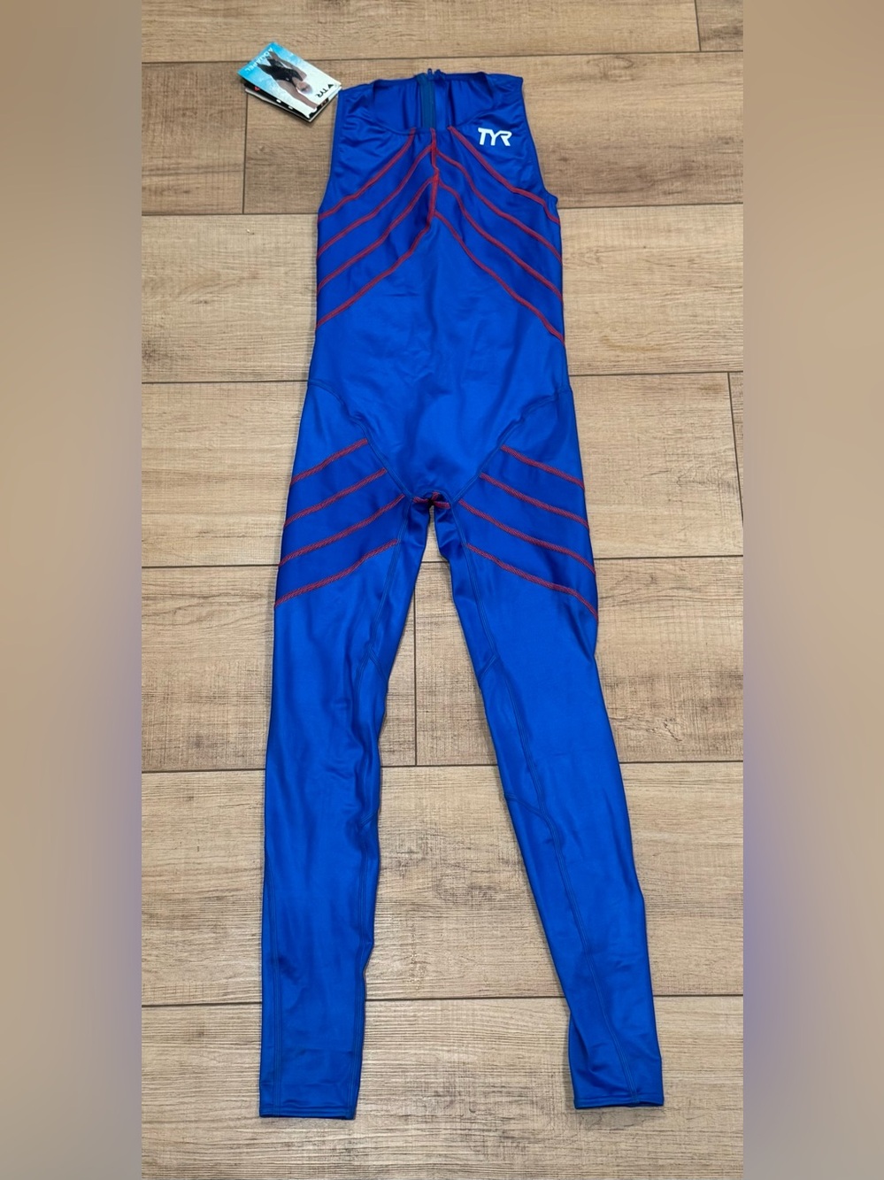 Vintage Y2K TYR Aquapel Full Body Tech Suit Women’s Size 32 Royal Blue NWT